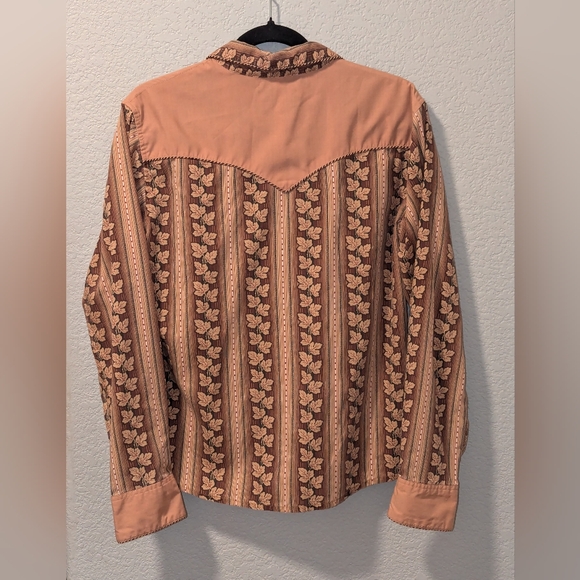 PANHANDLE SLIMS Vintage Retro Style Western Wear Womens Button Down Shirt Size L - Picture 4 of 11